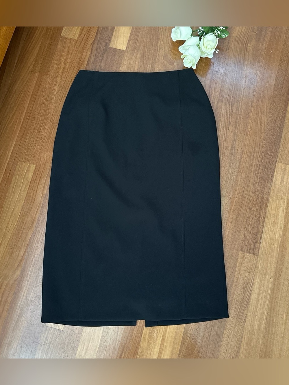 Talbots Black Pencil Skirt with Back Vent